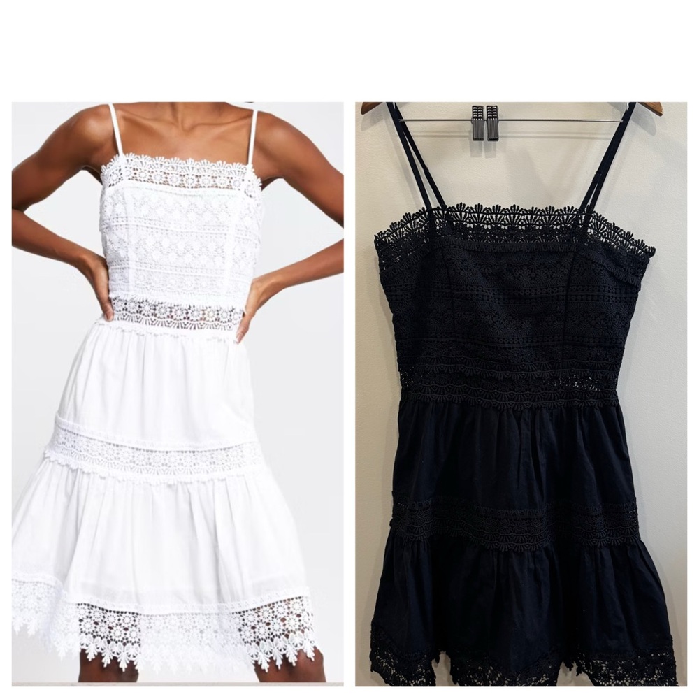 River Island Black Embroidered Dress